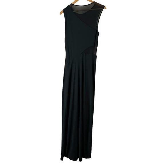 Halston Heritage Cheer Contrast Gown Sleeveless Formal Dress in Black, Size 4 - Picture 14 of 16